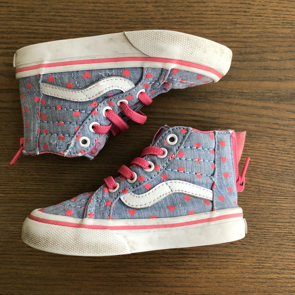 6.5 Toddler Girl Vans Zip Up Sneakers